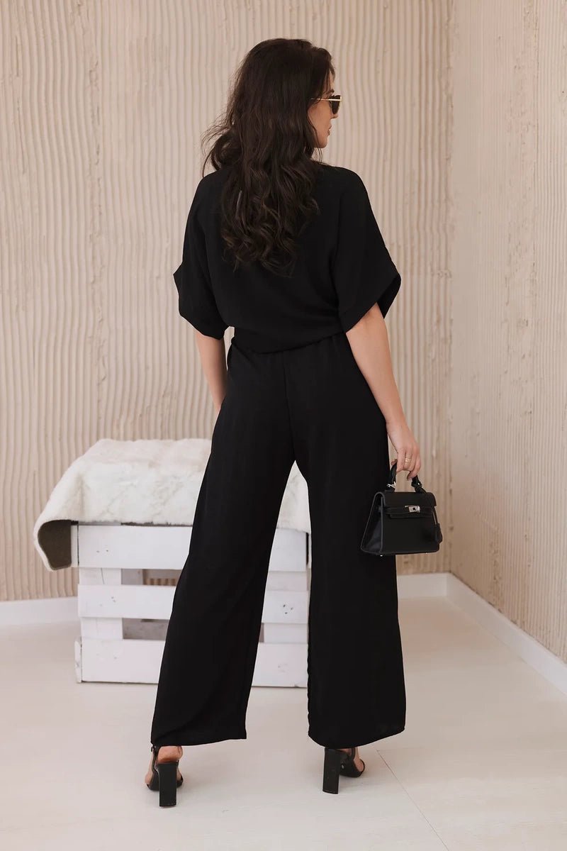Set of blouse with pants 5963 / – Black цвет / color | Lexline Fashion