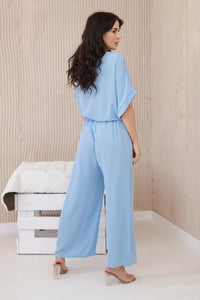 Set of blouse with pants 5963 / – Blue цвет / color | Lexline Fashion