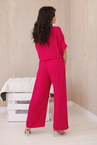 Set of blouse with pants 5963 / – Fuchsia цвет / color | Lexline Fashion