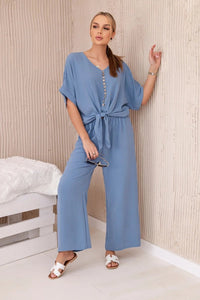 Set of blouse with pants 5963 / – Jeans цвет / color | Lexline Fashion