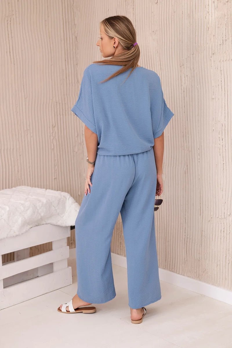 Set of blouse with pants 5963 / – Jeans цвет / color | Lexline Fashion