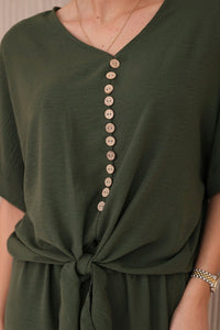 Set of blouse with pants 5963 / – Khaki цвет / color | Lexline Fashion