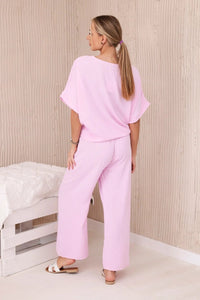 Set of blouse with pants 5963 / – Light | Pink цвет / color | Lexline Fashion