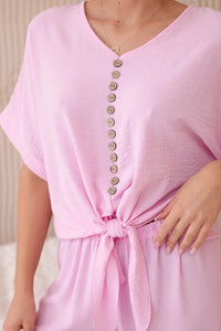 Set of blouse with pants 5963 / – Light | Pink цвет / color | Lexline Fashion