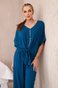 Set of blouse with pants 5963 / – Marine цвет / color | Lexline Fashion