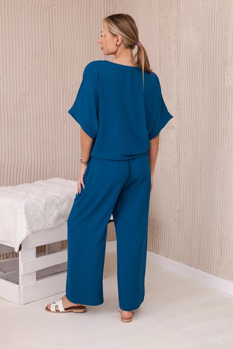 Set of blouse with pants 5963 / – Marine цвет / color | Lexline Fashion