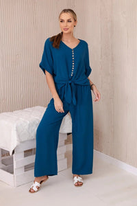 Set of blouse with pants 5963 / – Marine цвет / color | Lexline Fashion