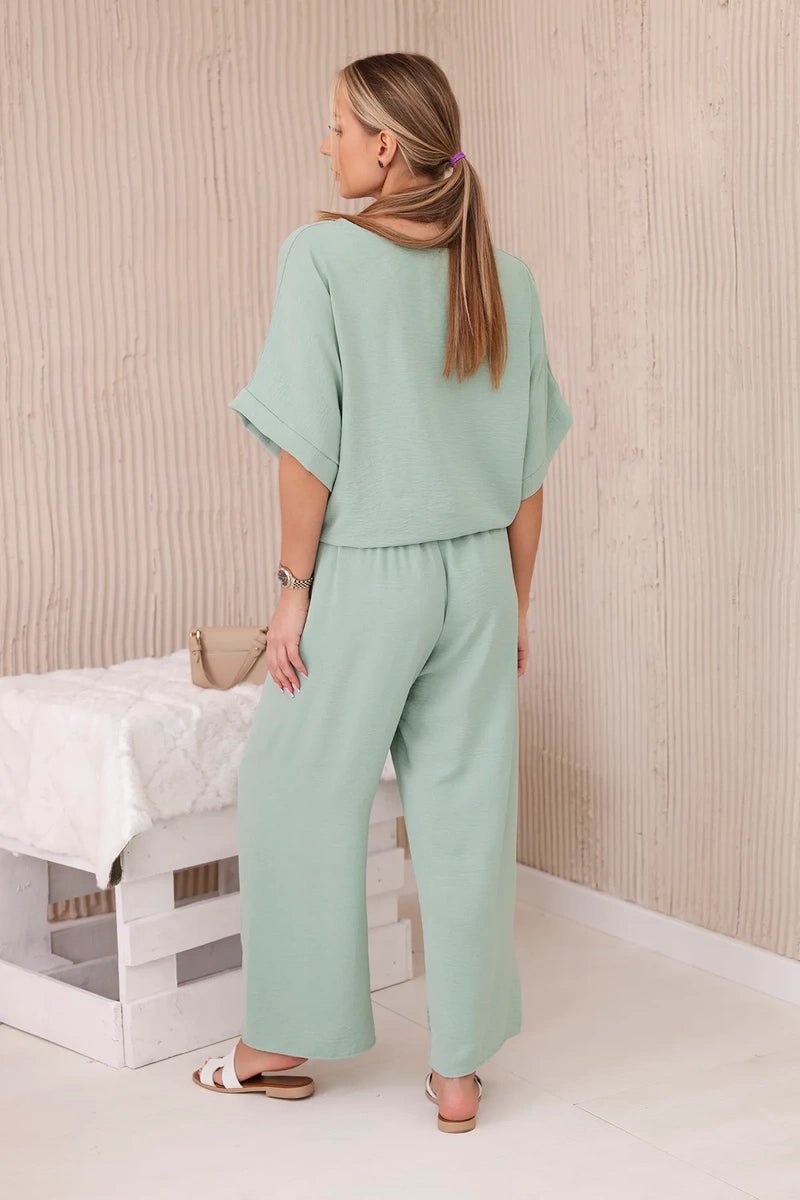Set of blouse with pants 5963 / – Mint цвет / color | Lexline Fashion