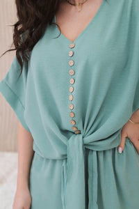Set of blouse with pants 5963 / – Mint || Dark цвет / color | Lexline Fashion