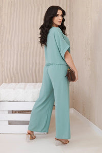Set of blouse with pants 5963 / – Mint || Dark цвет / color | Lexline Fashion