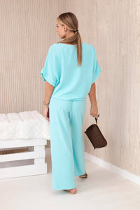 Set of blouse with pants 5963 / – Mint || Light цвет / color | Lexline Fashion