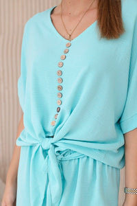 Set of blouse with pants 5963 / – Mint || Light цвет / color | Lexline Fashion