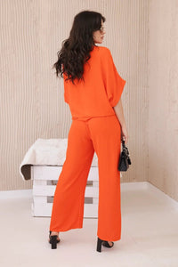 Set of blouse with pants 5963 / – Orange цвет / color | Lexline Fashion
