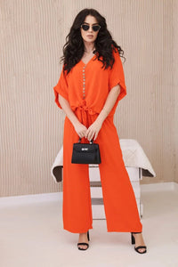 Set of blouse with pants 5963 / – Orange цвет / color | Lexline Fashion
