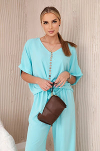 Set of blouse with pants 5963 / – Orange || Light цвет / color | Lexline Fashion