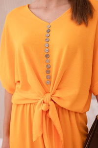 Set of blouse with pants 5963 / – Orange || Light цвет / color | Lexline Fashion