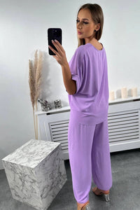 Set of blouse with pants 5963 / – Purple || Light цвет / color | Lexline Fashion