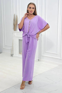 Set of blouse with pants 5963 / – Purple || Light цвет / color | Lexline Fashion
