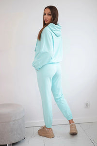 Set of hoodie and pants 9337 / – Mint цвет / color | Lexline Fashion