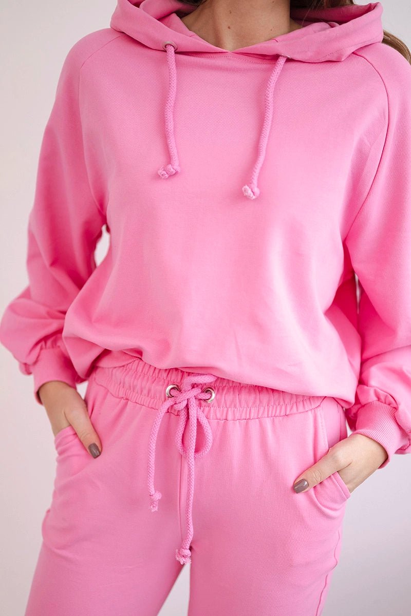 Set of hoodie and pants 9337 / – Pink || Light цвет / color | Lexline Fashion