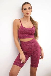 Set of sports top + leggings 9359 / – Black цвет / color | Lexline Fashion