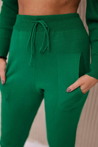 Set of sweater and pants 2021 - 11 / – Green цвет / color | Lexline Fashion