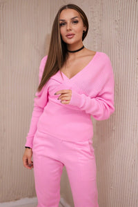 Set of sweater and pants 2021 - 11 / – Light || Pink цвет / color | Lexline Fashion