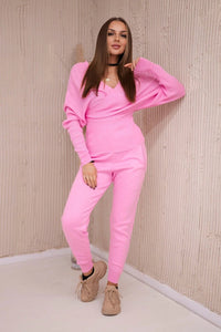 Set of sweater and pants 2021 - 11 / – Light || Pink цвет / color | Lexline Fashion