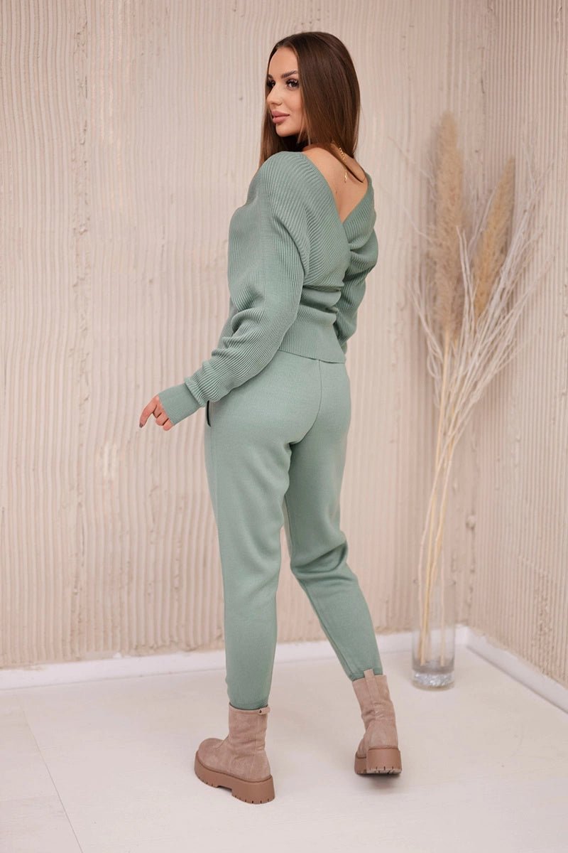 Set of sweater and pants 2021 - 11 / – Mint || Dark цвет / color | Lexline Fashion