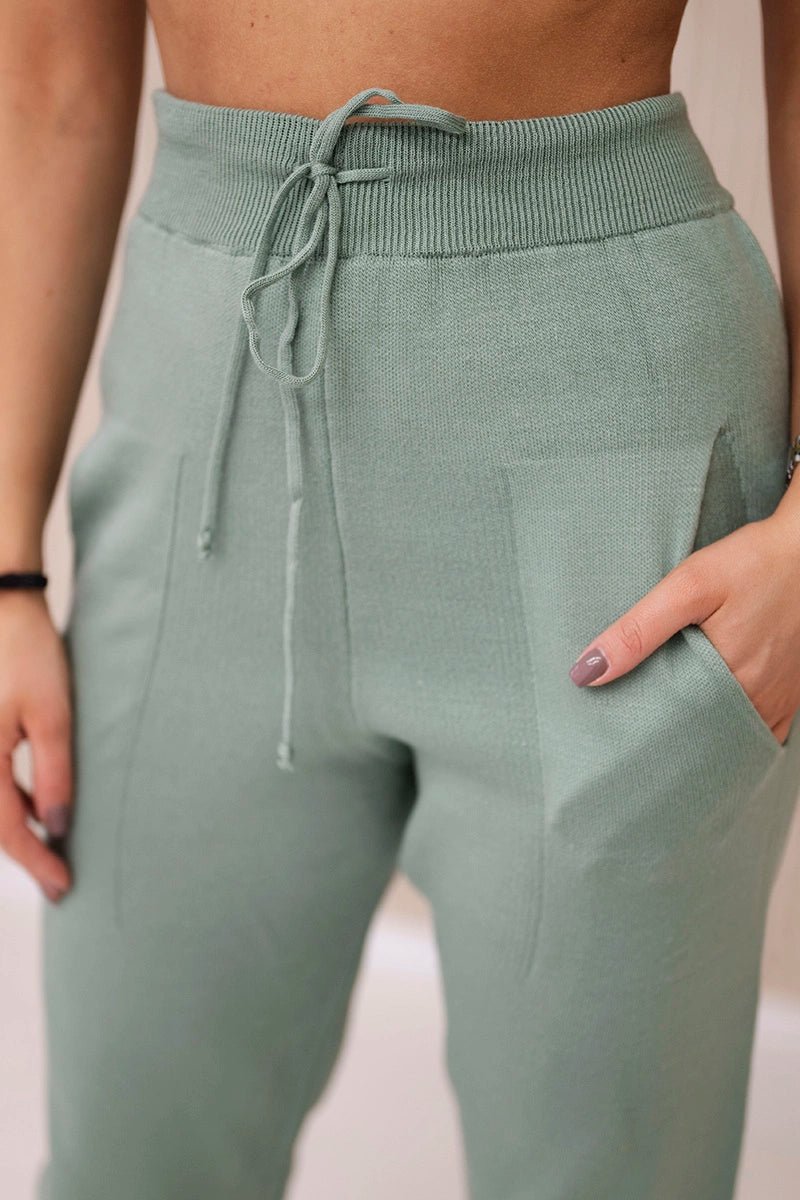 Set of sweater and pants 2021 - 11 / – Mint || Dark цвет / color | Lexline Fashion