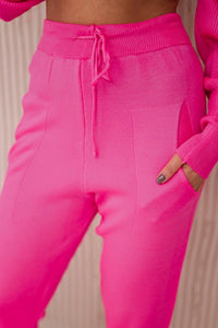 Set of sweater and pants 2021 - 11 / – Neon pink цвет / color | Lexline Fashion