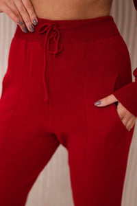 Set of sweater and pants 2021 - 11 / – Red цвет / color | Lexline Fashion