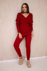 Set of sweater and pants 2021 - 11 / – Red цвет / color | Lexline Fashion