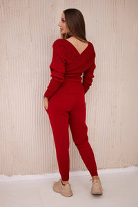 Set of sweater and pants 2021 - 11 / – Red цвет / color | Lexline Fashion