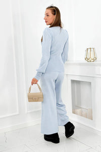 Set of sweater and pants 2021 - 2 / – Blue цвет / color | Lexline Fashion