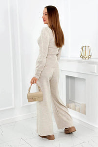 Set of sweater and pants 2021 - 2 / – Dark || beige цвет / color | Lexline Fashion