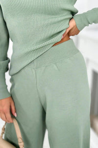 Set of sweater and pants 2021 - 2 / – Mint || Dark цвет / color | Lexline Fashion
