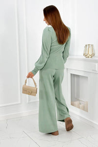 Set of sweater and pants 2021 - 2 / – Mint || Dark цвет / color | Lexline Fashion