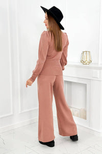 Set of sweater and pants 2021 - 2 / – Pink || Dark цвет / color | Lexline Fashion