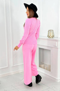 Set of sweater and pants 2021 - 2 / – Pink || Light цвет / color | Lexline Fashion
