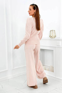 Set of sweater and pants 2021 - 2 / – Powder || Dark цвет / color | Lexline Fashion