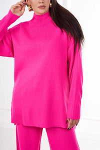 Set of Sweatshirt and Pants 2023 - 1N / – Neon pink цвет / color | Lexline Fashion