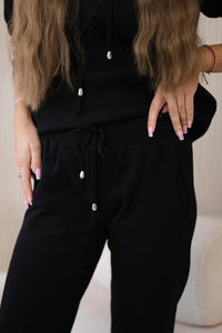 Set of Sweatshirt and Pants 24 - 30 / – Black цвет / color | Lexline Fashion