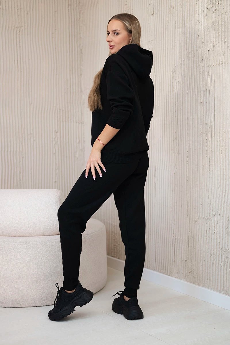 Set of Sweatshirt and Pants 24 - 30 / – Black цвет / color | Lexline Fashion