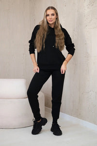 Set of Sweatshirt and Pants 24 - 30 / – Black цвет / color | Lexline Fashion