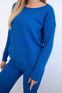 Set of sweatshirt and pants 24 - 33 / – Blue cornflower цвет / color | Lexline Fashion