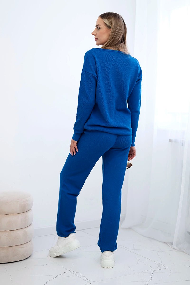 Set of sweatshirt and pants 24 - 33 / – Blue cornflower цвет / color | Lexline Fashion