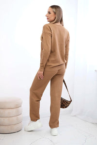 Set of sweatshirt and pants 24 - 33 / – Camel цвет / color | Lexline Fashion