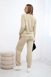 Set of sweatshirt and pants 24 - 33 / – Dark || beige цвет / color | Lexline Fashion