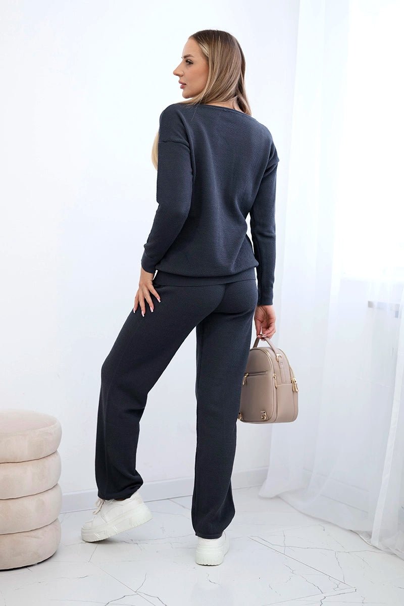 Set of sweatshirt and pants 24 - 33 / – Graphite цвет / color | Lexline Fashion